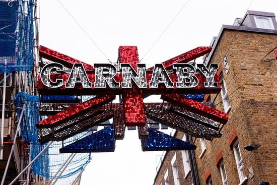 Carnaby, una delle zone più turistiche di Londra