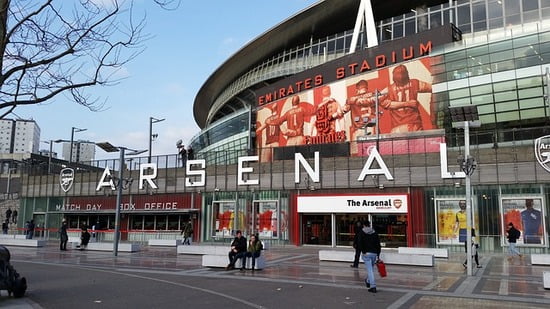 giornata di calcio a Londra - Stadio dell'Arsenal a Londra