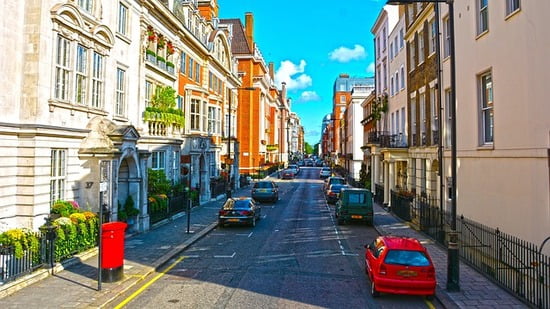Zona residenziale a Londra