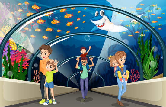 Tunnel dell'acquario al SEA LIFE London