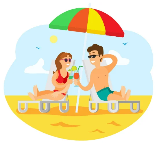 coppia in spiaggia