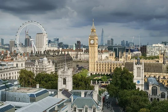 Skyline di Londra con il Big Ben, Inghilterra