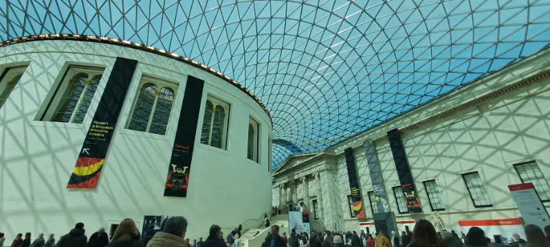 Queen Elizabeth II Great Court all'interno del British Museum di Londra